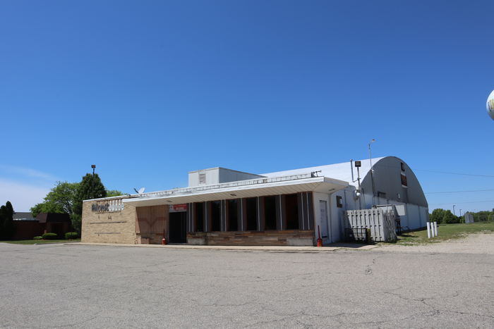 Belding - Hillcrest Lanes With Water Tower (newer photo)
